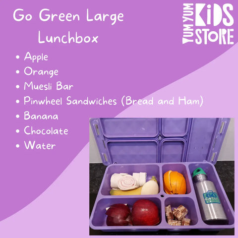 Go Green Large Lunchbox School Lunch Ideas