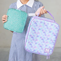 Montii Bento Style Lunchbox - Montii Bento Five - Turquoise Glitter - Montii Glitter Lunchbox NZ