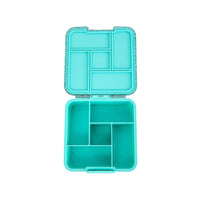 Montii Bento Style Lunchbox - Montii Bento Five - Turquoise Glitter - Montii Glitter Lunchbox NZ