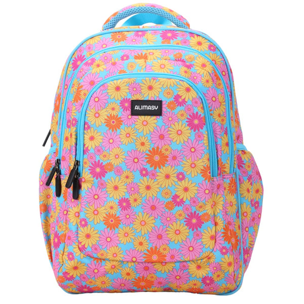 Alimasy Large Kids Backpack - Ditsy Daisy Flowers - Alimasy School Bags NZ