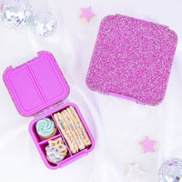 Montii Bento Two Snack Box - Magenta Glitter - Montii Bento NZ