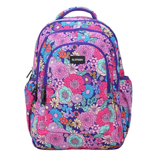 Alimasy Large Kids Backpack - Summer Flowers - Alimasy Kids Backpacks NZ