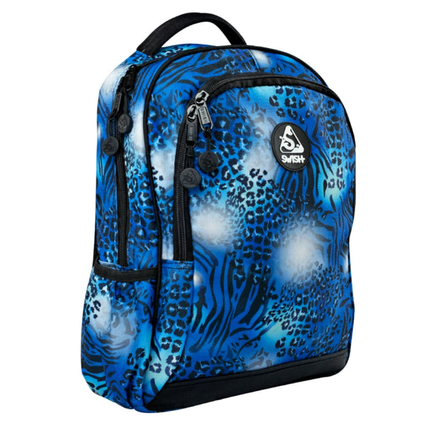 Swish Kids Backpacks - Blue Animal Print - Swish Backpacks NZ