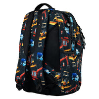 Swish Large Kids Backpack - Construction Kids School Bag- Swish Backpacks NZ