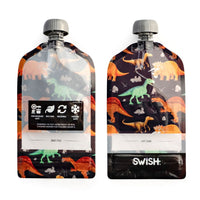 Swish Eco Friendly Food Pouches - Dinosaurs - Swish Baby Food Pouches NZ