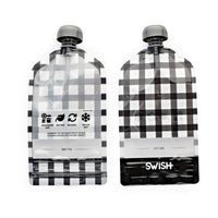 Swish Eco Friendly Food Pouches - Mixed Checked Range - Swish Reusable Pouches NZ