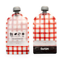 Swish Eco Friendly Food Pouches - Mixed Checked Range - Swish Reusable Pouches NZ