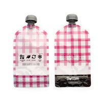 Swish Eco Friendly Food Pouches - Mixed Checked Range - Swish Reusable Pouches NZ