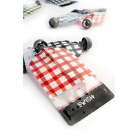 Swish Reusable Food Pouches - Red Checked Designs - Swish Eco Friendly Food Pouches NZ